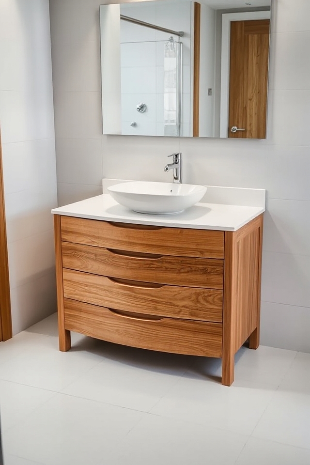sleek accessible bathroom design