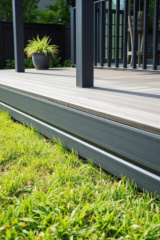 22 Deck Skirting Ideas To Enhance Your Outdoor Aesthetic 33 sleek durable metal skirting