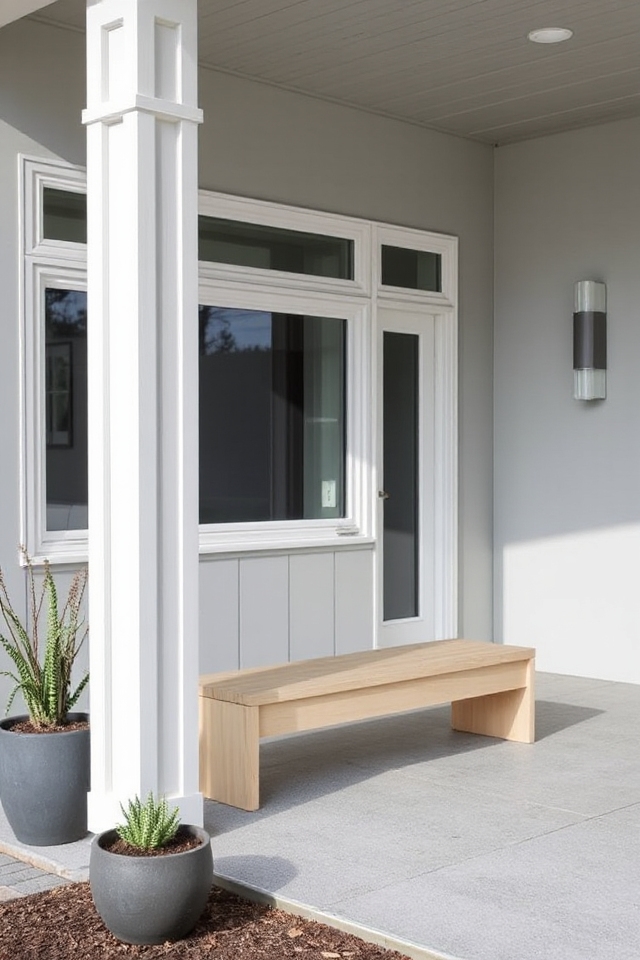 sleek modern porch elegance
