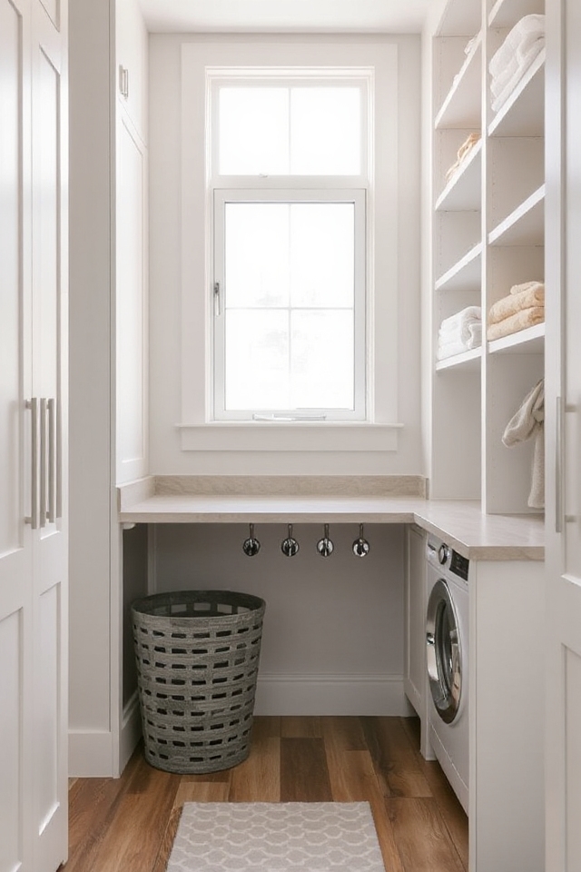 27 Clever Mudroom and Laundry Room Ideas To Maximize Space 37 space saving laundry tables