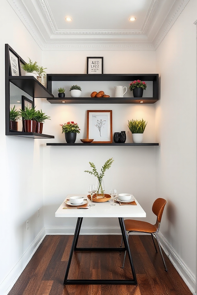 stylish floating shelf installation