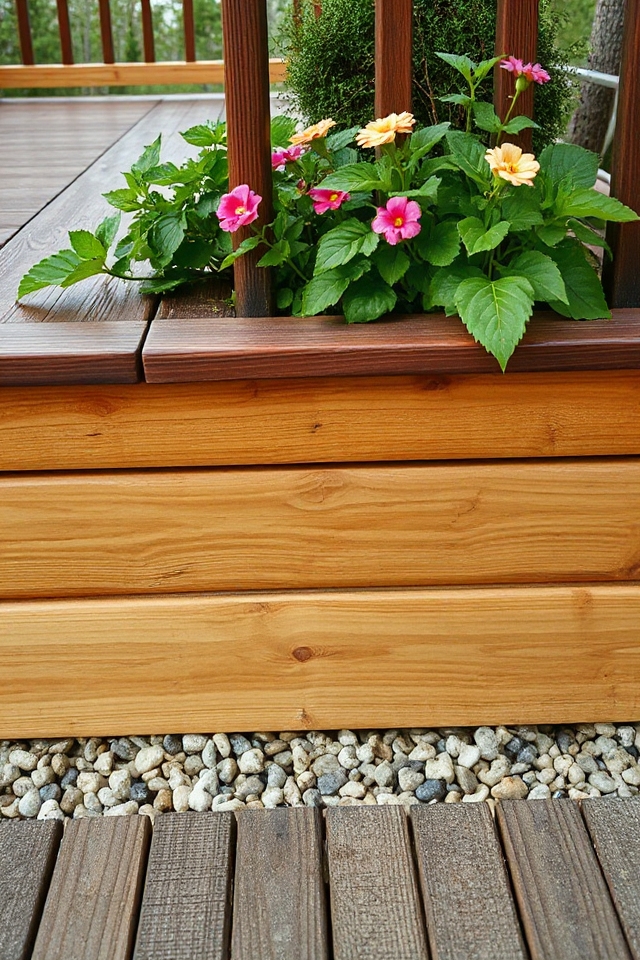 22 Deck Skirting Ideas To Enhance Your Outdoor Aesthetic 98 stylish garden bed borders