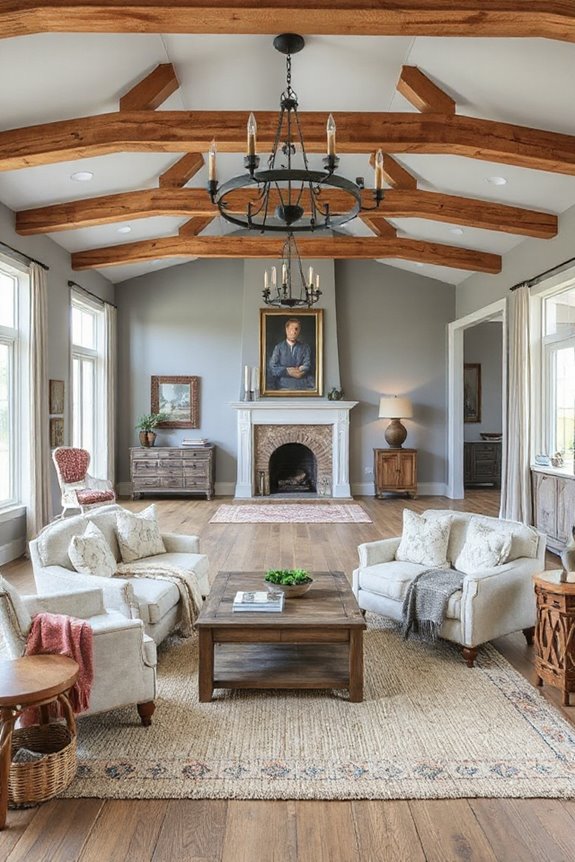 16 Beautiful Grey Farmhouse Living Rooms We Love 101 stylish layered farmhouse living room