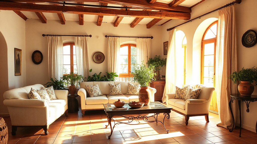 terracotta and cream warmth
