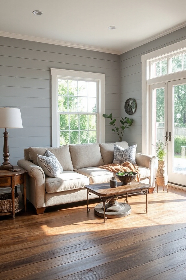 textured grey shiplap elegance