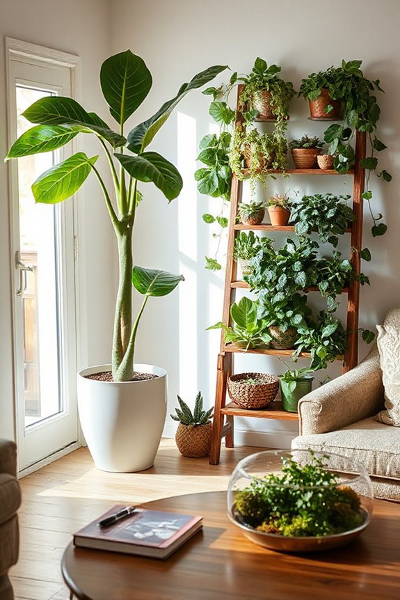 Incorporate Plants to Bring Life and Freshness to Your Living Room 9 thoughtful greenery arrangement tips