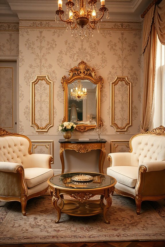 20 Cream and Gold Living Rooms That Look Expensive 16 timeless vintage cream elegance