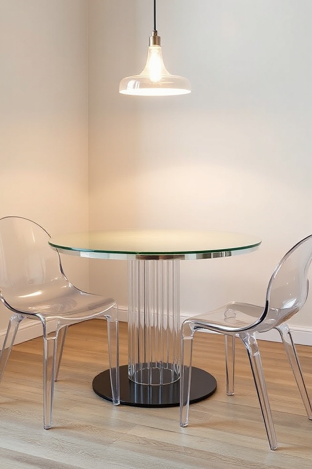 transparent furniture enhances space