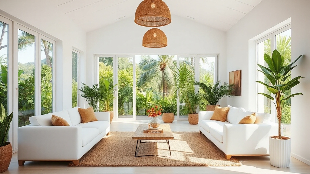 tropical white and tan aesthetics