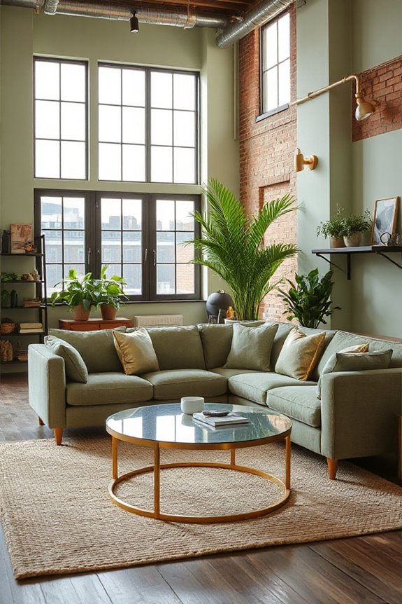 16 Light Green and Gold Living Room Concepts to Stay On Trend 100 urban green gold elegance