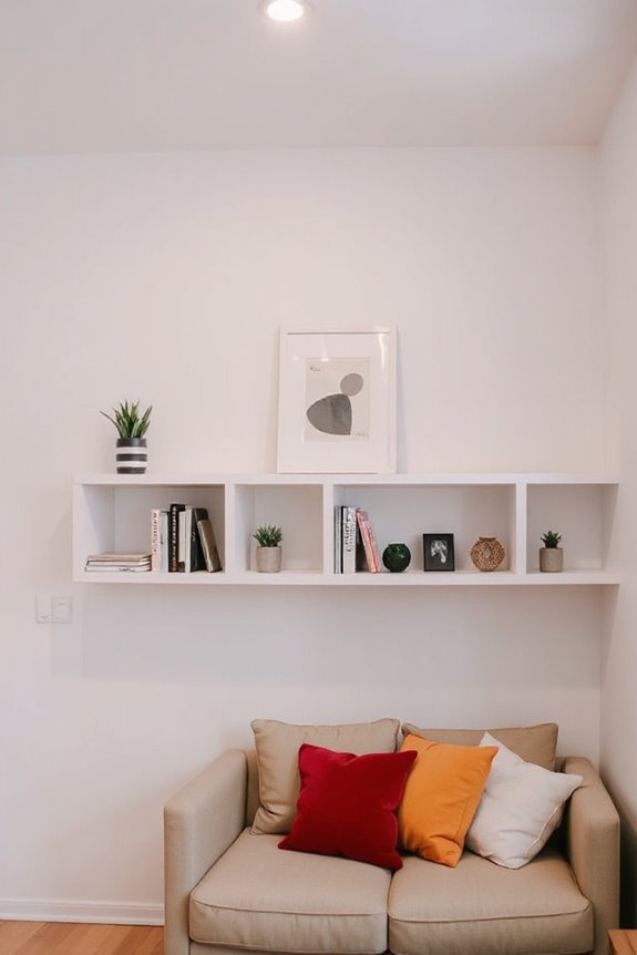 15 Design Hacks For A Low Ceiling Living Room 17 vertical space storage solutions