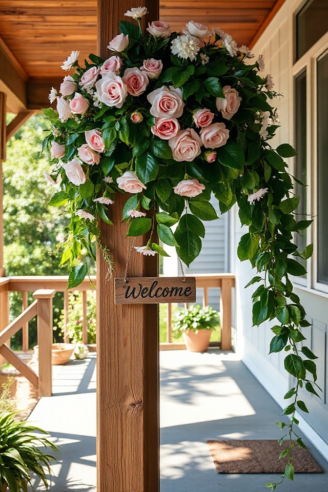 vibrant floral garland decor