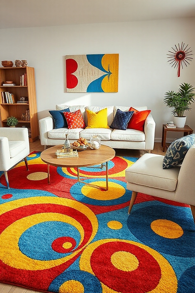 vibrant playful rug choices