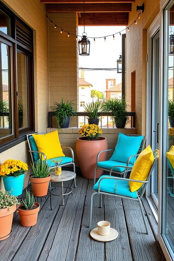 25 Small Balcony Apartment Decor Ideas That Will Transform Your Tiny Space 8 vibrant weather resistant balcony decor