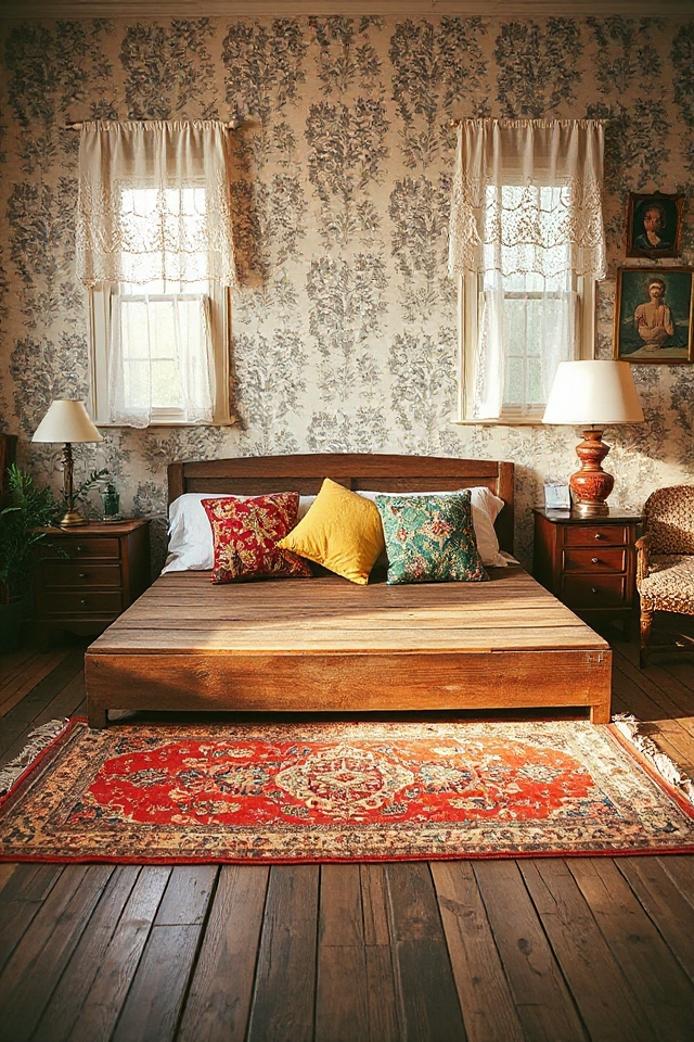 Would You Try A No Headboard Bedroom? These 22 Homes Make It Work 72 vintage eclectic bedroom style