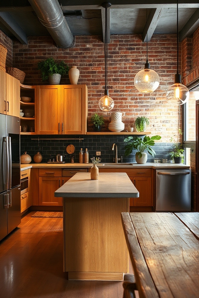 12 Modern Loft Kitchens That Are Equal Parts Cozy and Chic 61 warm ambient kitchen lighting