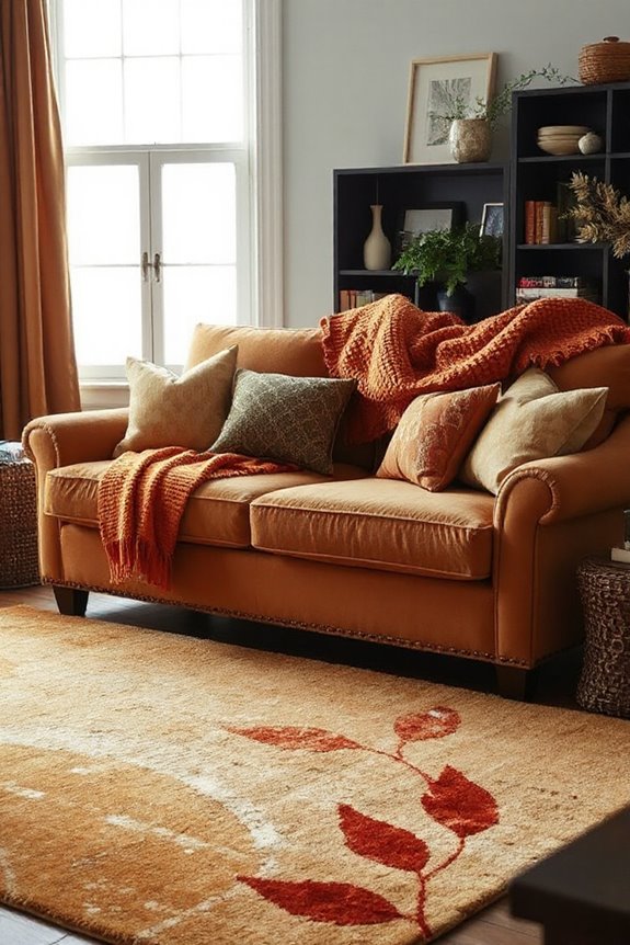 warm toned rugs enhance coziness