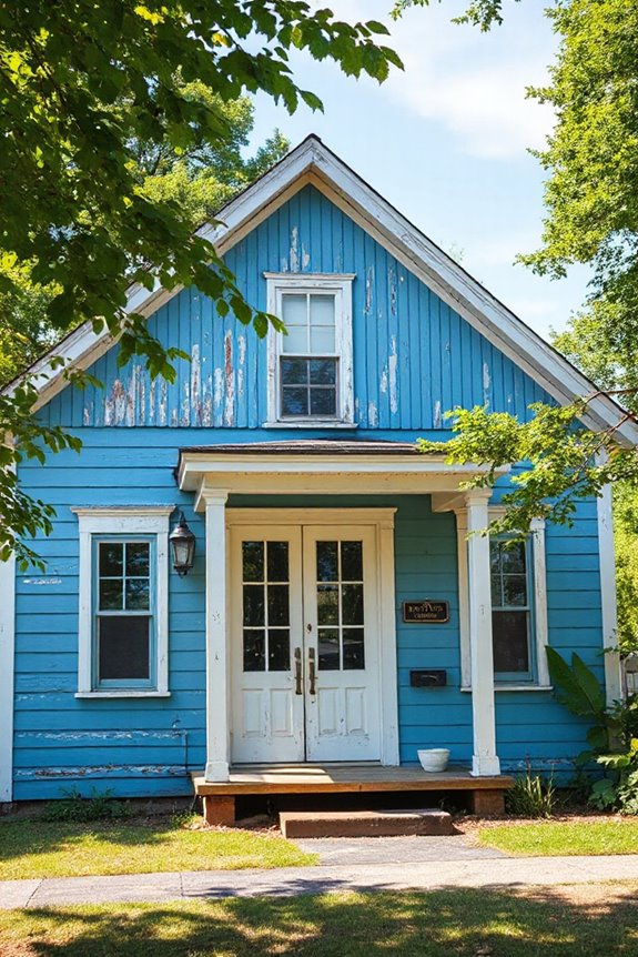 15 Gorgeous Weathered Blue Farmhouse Living Spaces 100 weathered charm and elegance