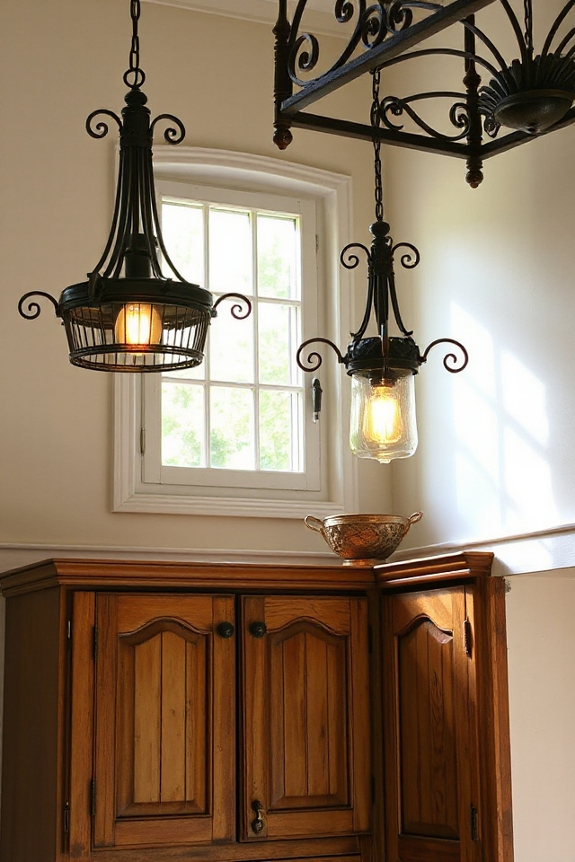 wrought iron kitchen elegance